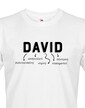 Pánské tričko k meninám David