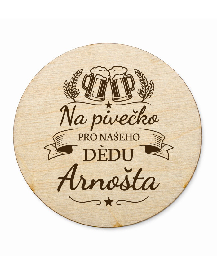 Kruhový podtácok Na pivečko