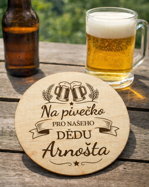 Kruhový podtácok Na pivečko