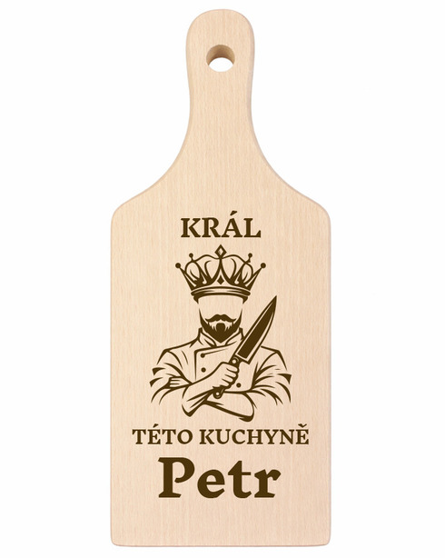 Drevená doska 14x30 cm - Kráľ tejto kuchyne