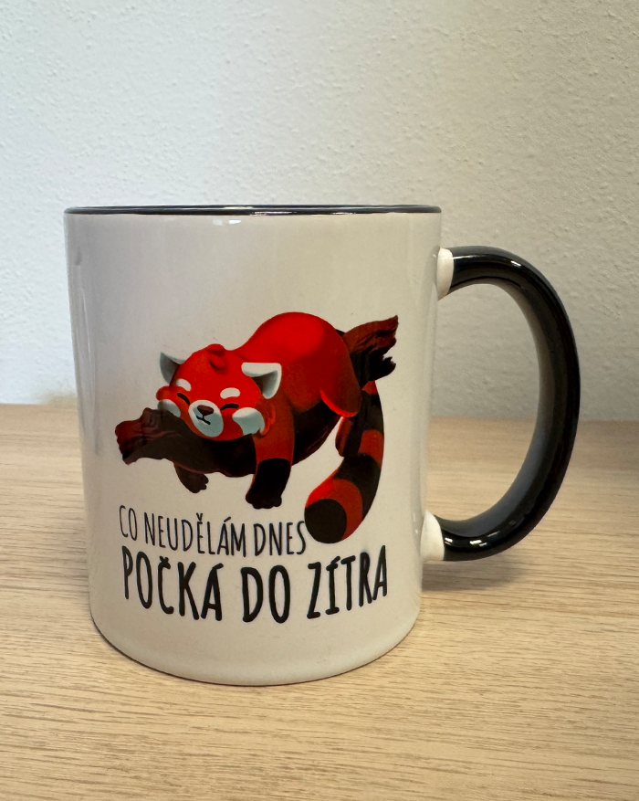Hrnček s pandou červenou Čo neurobím dnes