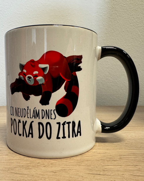 Hrnček s pandou červenou Čo neurobím dnes