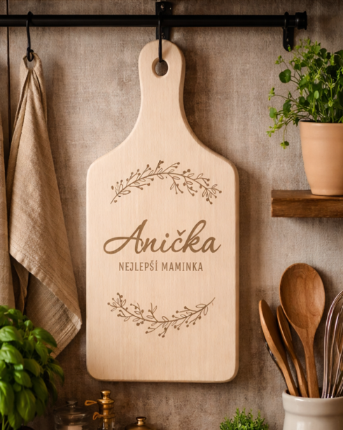 Drevená doska 14x30 cm - Najlepšia maminka