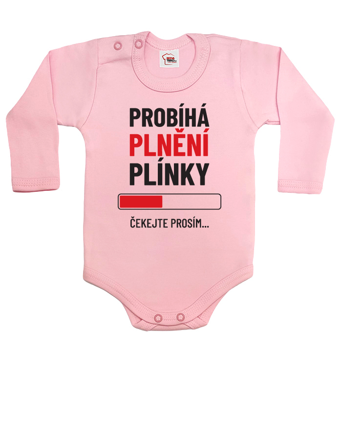 Detské body - Prebieha plnenie plienky