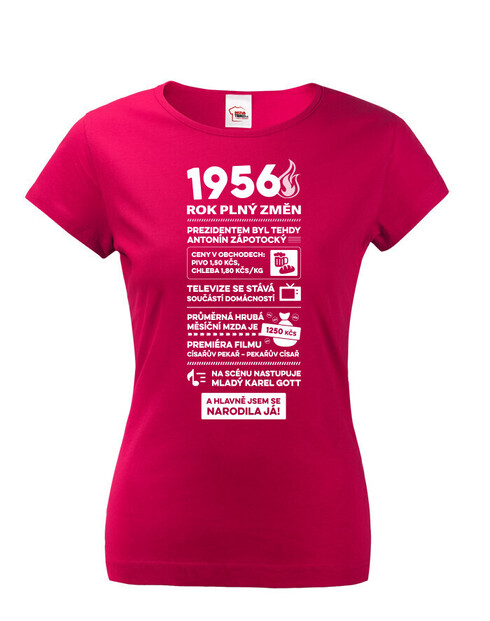 Dámske tričko narodeninové noviny 1956