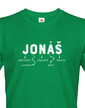 Pánské tričko k meninám Jonáš