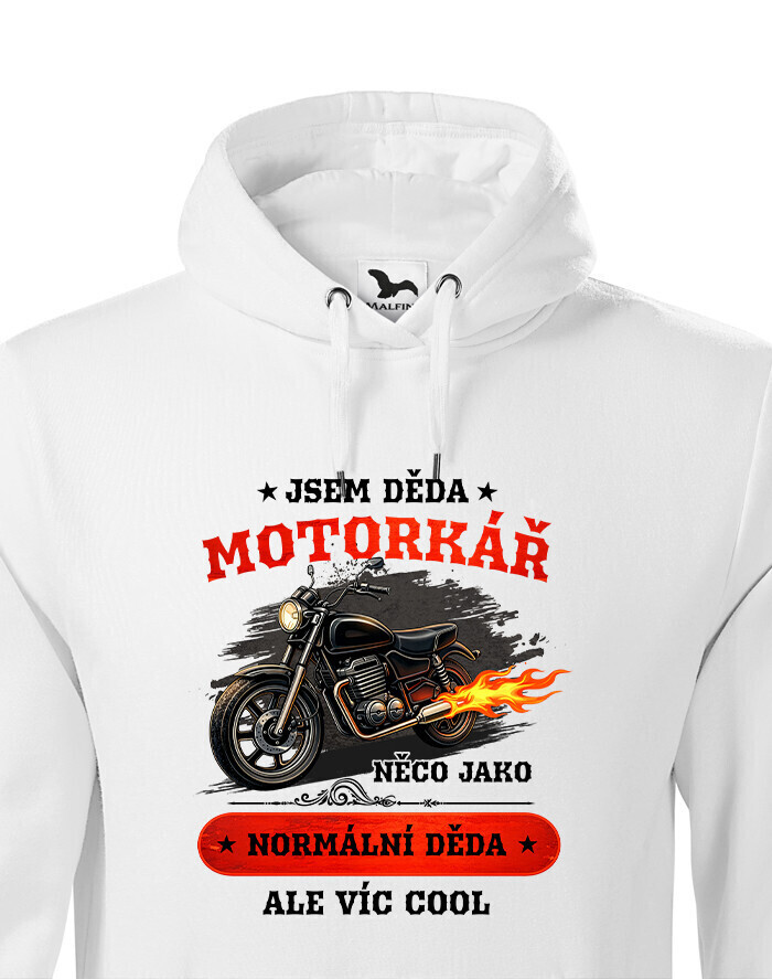 Pánská mikina Dedko motorkár