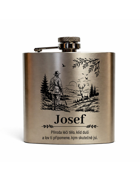 Nerezová ploskačka 180 ml Pre poľovníka