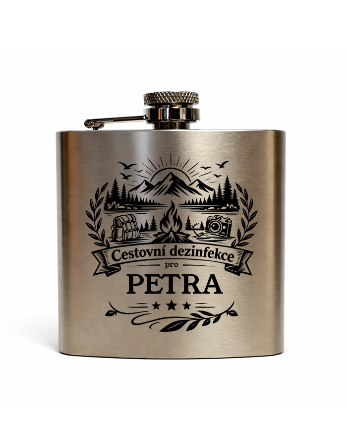 Nerezová ploskačka 180 ml Cestovná dezinfekcia