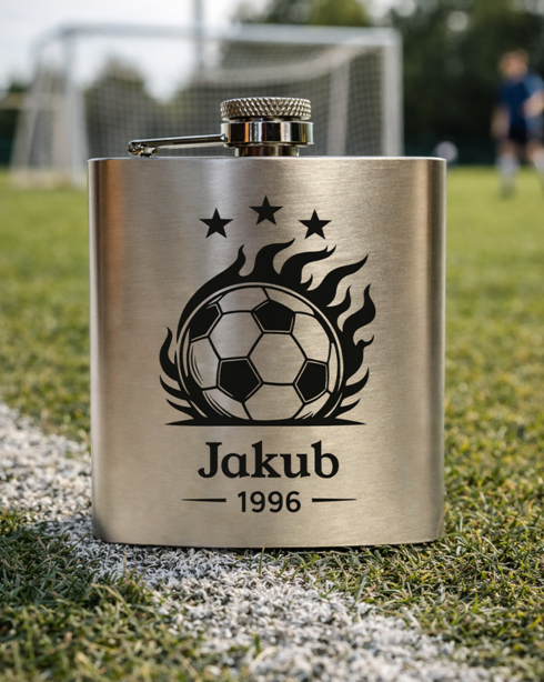 Nerezová ploskačka 180 ml Pre milovníkov futbalu