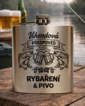 Nerezová ploskačka 180 ml Víkendová predpoveď rybačka a pivo 2