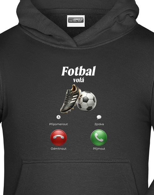 Detská mikina Futbal volá