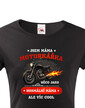 Dámske tričko Som mama motorkárka