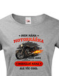 Dámske tričko Som mama motorkárka