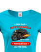 Dámske tričko Som babka motorkárka