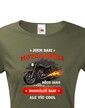 Dámske tričko Som babka motorkárka