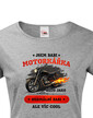 Dámske tričko Som babka motorkárka