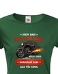 Dámske tričko Som babka motorkárka