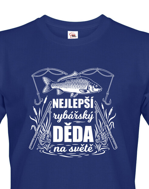 Tričko s potlačou pre dedka rybára