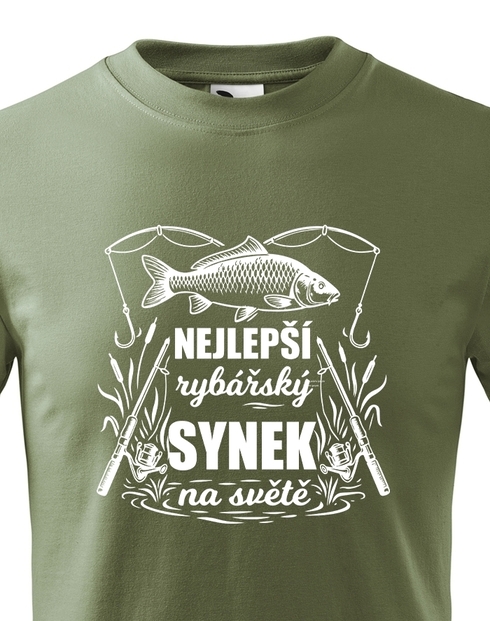 Detské tričko - Najlepší rybárský syn na svete