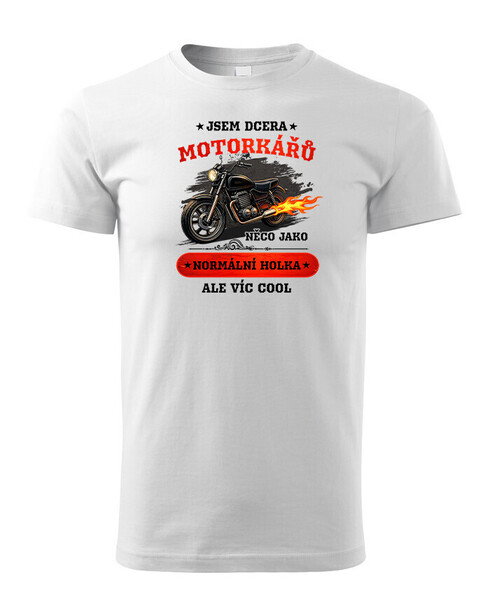 Detské tričko Som dcéra motorkárov