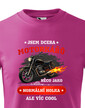 Detské tričko Som dcéra motorkárov