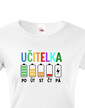 Dámske tričko pre učitěľku - Učiteľské baterky