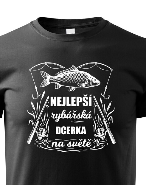 Dětské tričko Nejlepší rybářská dcerka na světě