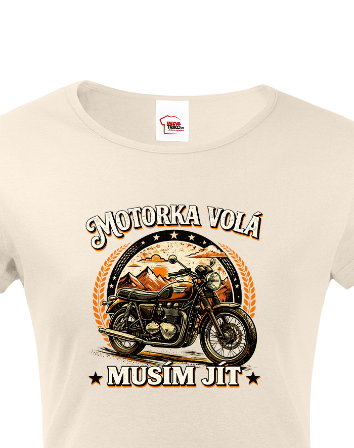 Dámske tričko Motorka volá