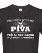 Pánske tričko s potlačou Život bez piva