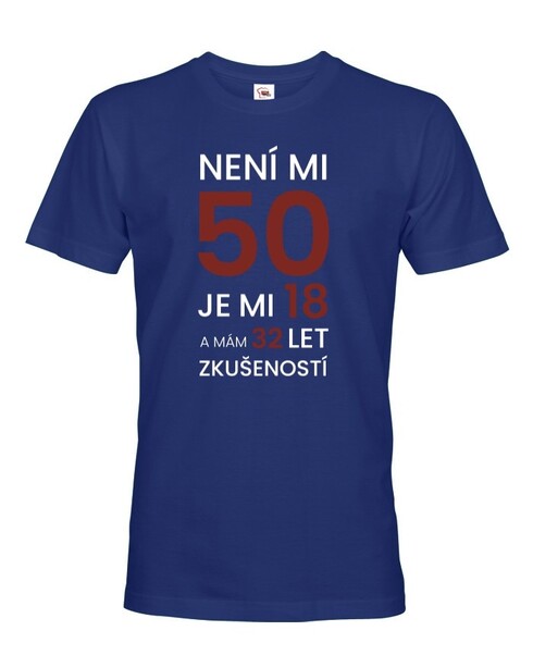 Pánské tričko k 50. narodeninám