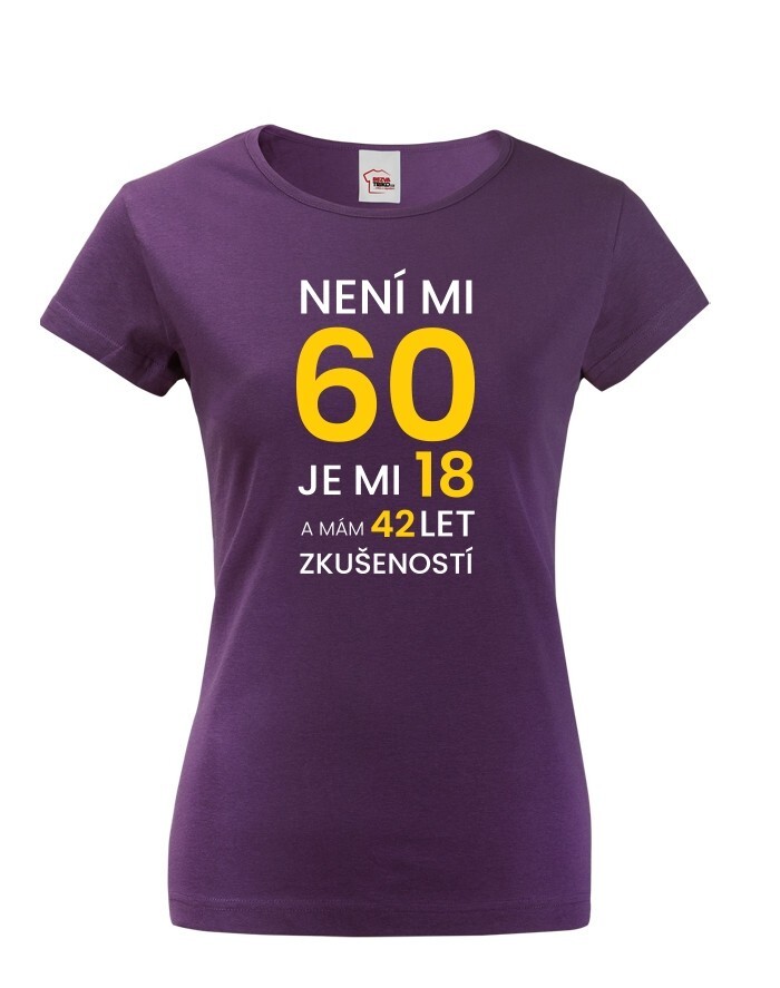 Dámske tričko k 60. narodeninám