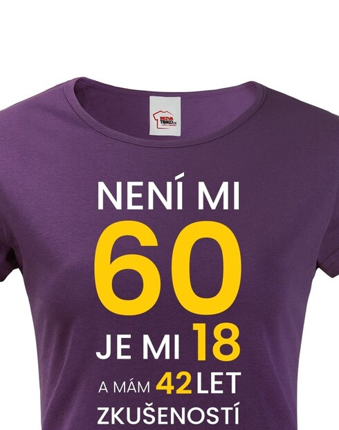 Dámske tričko k 60. narodeninám