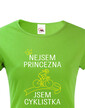 Dámske tričko nie som princezná, som cyklistka