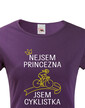 Dámske tričko nie som princezná, som cyklistka