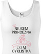 Dámske tričko nie som princezná, som cyklistka