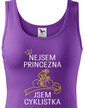 Dámske tričko nie som princezná, som cyklistka