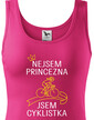 Dámske tričko nie som princezná, som cyklistka