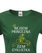 Dámske tričko nie som princezná, som cyklistka