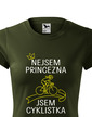 Dámske tričko nie som princezná, som cyklistka
