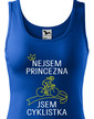 Dámske tričko nie som princezná, som cyklistka