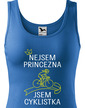 Dámske tričko nie som princezná, som cyklistka