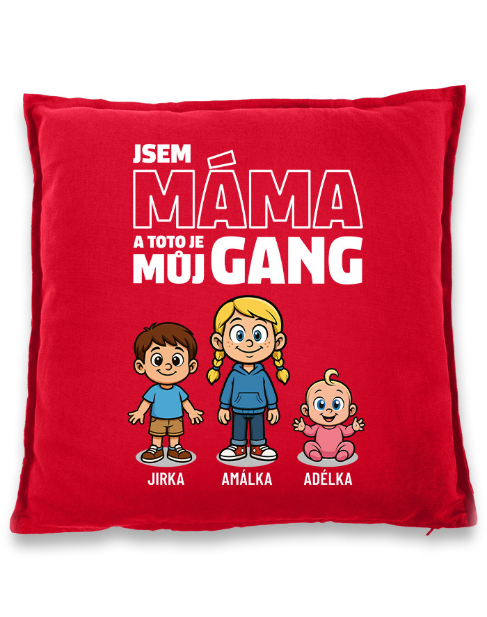 Vankúš Som máma a toto je moj gang