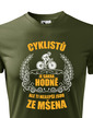 Pánské tričko - Cyklistov je veľmi veľa