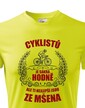 Pánské tričko - Cyklistov je veľmi veľa