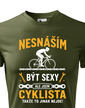 Pánske tričko Sexi cyklista