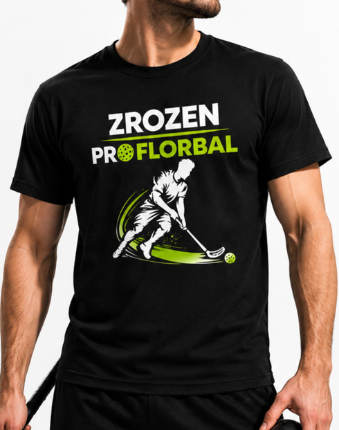 Pánske tričko - Zrodený pre florbal