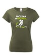 Dámske tričko Zrodená pre florbal