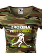 Dámske tričko Zrodená pre florbal