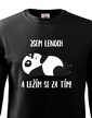 Detská mikina Som leňoch a ležím si za tým!
